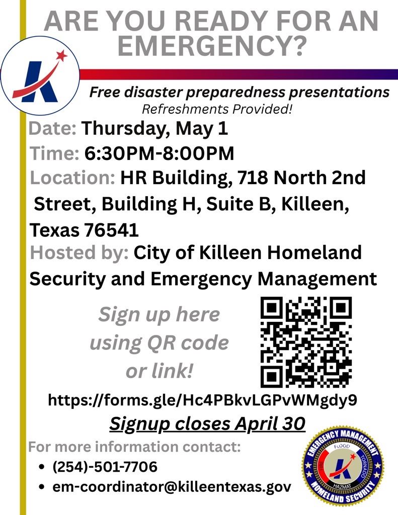 Disaster Prepardness Workshop May 2025