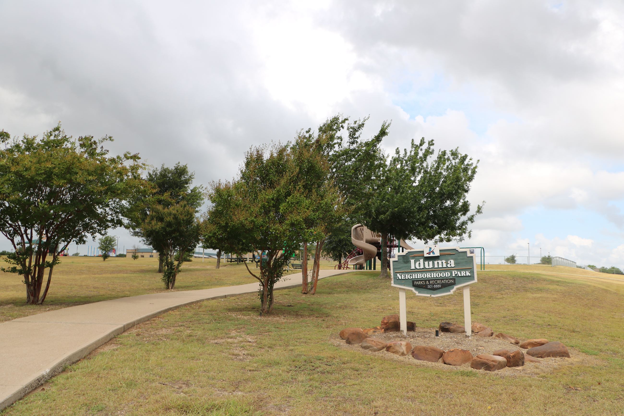 Iduma Neighborhood Park Sign (JPG)