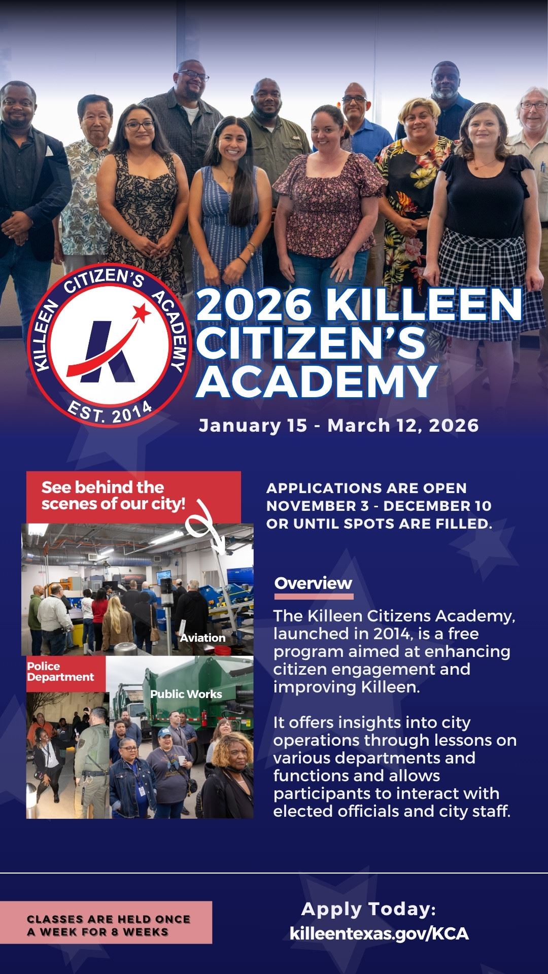 2026 Citizen Academy Flyer Concept